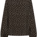 Kaffe - KAnadira Blouse - Coffee Bean Turtledove Dot