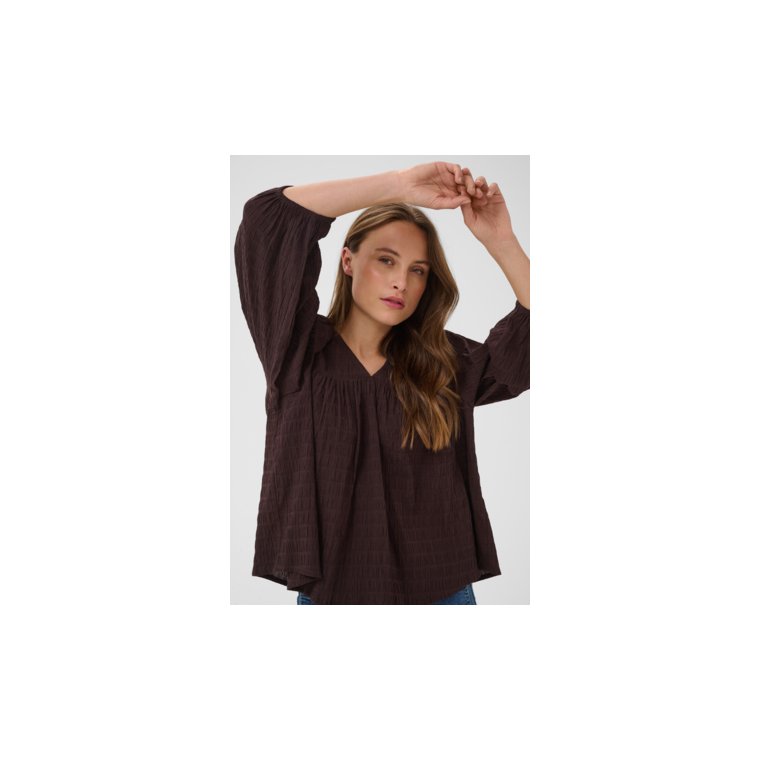 Kaffe - KAmissie Blouse - Coffee Bean