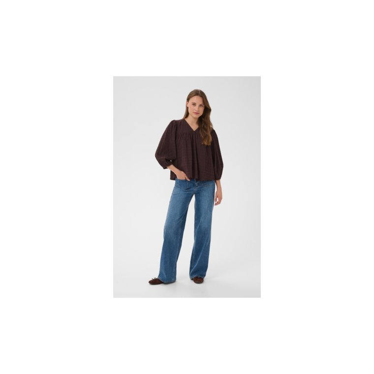 Kaffe - KAmissie Blouse - Coffee Bean