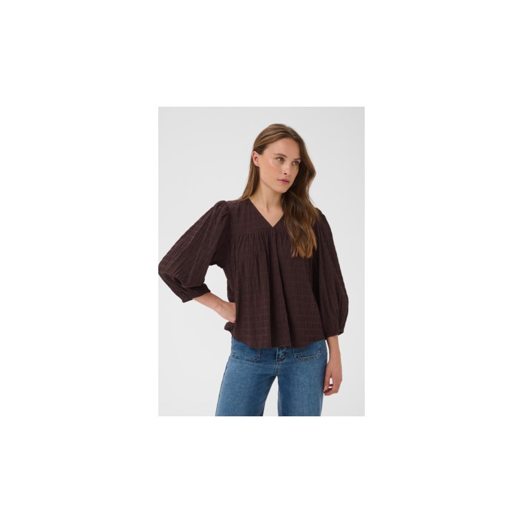 Kaffe - KAmissie Blouse - Coffee Bean