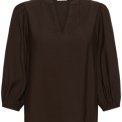 Kaffe - KAalberta Blouse - Coffee Bean