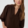Kaffe - KAalberta Blouse - Coffee Bean