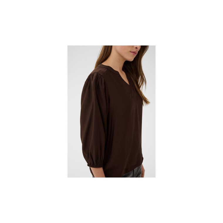 Kaffe - KAalberta Blouse - Coffee Bean