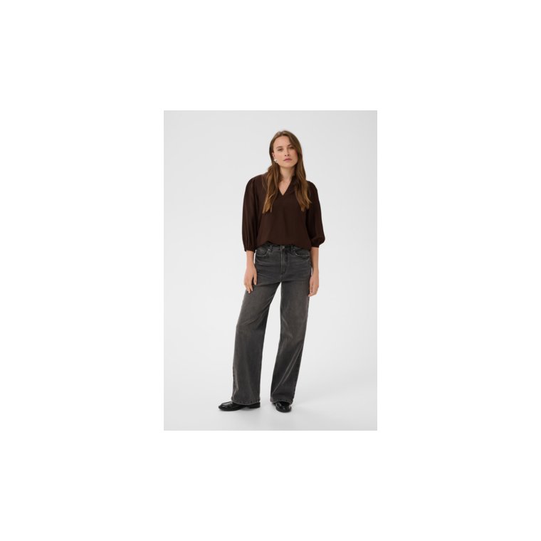 Kaffe - KAalberta Blouse - Coffee Bean