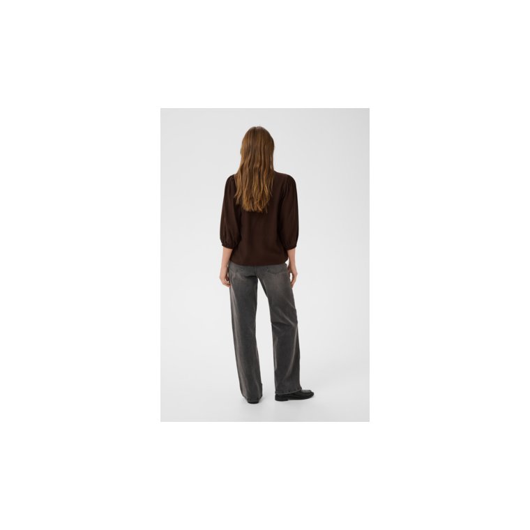 Kaffe - KAalberta Blouse - Coffee Bean