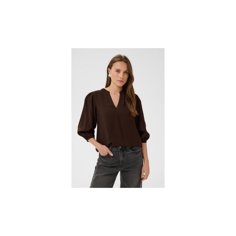 Kaffe - KAalberta Blouse - Coffee Bean