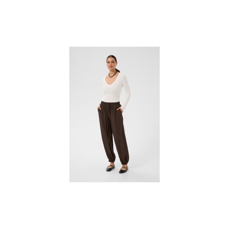 Kaffe - KAalberta Pants - Coffee Bean
