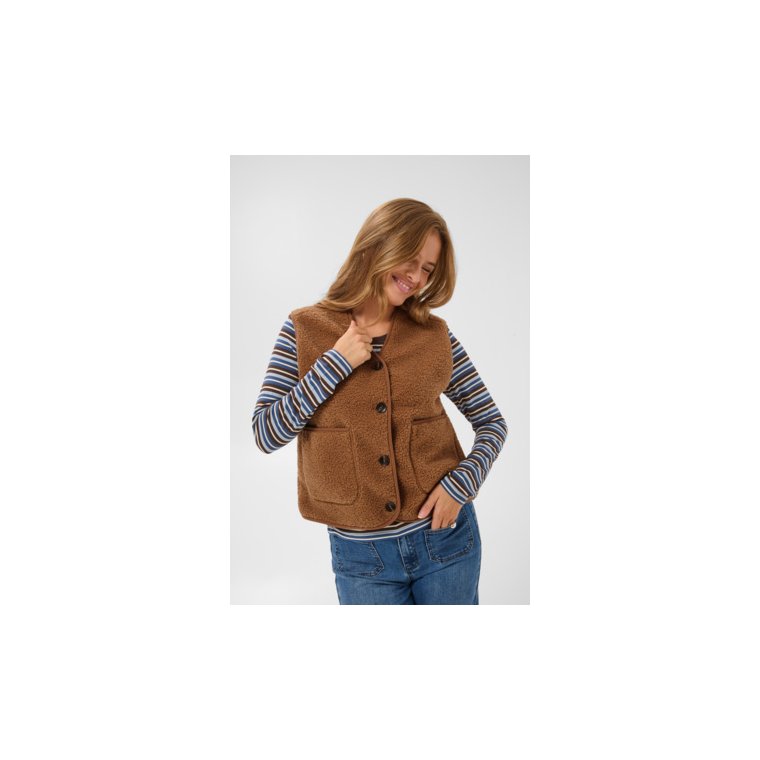 Kaffe - KAgunilla Teddy Waistcoat - Amphora