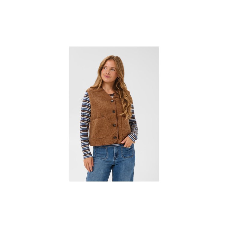 Kaffe - KAgunilla Teddy Waistcoat - Amphora