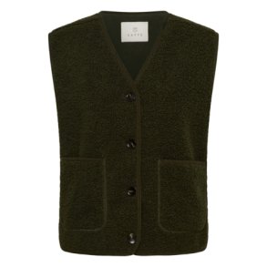 Kaffe - KAgunilla Teddy Waistcoat - Forest Night