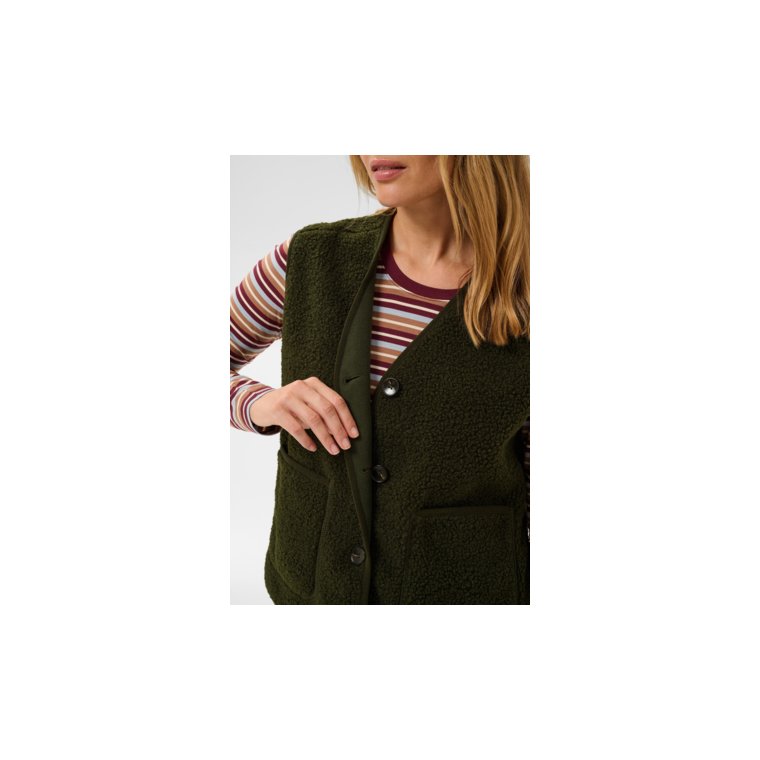 Kaffe - KAgunilla Teddy Waistcoat - Forest Night