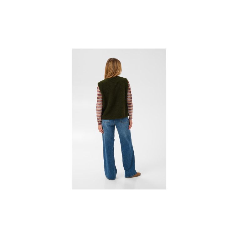 Kaffe - KAgunilla Teddy Waistcoat - Forest Night
