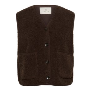 Kaffe - KAgunilla Teddy Waistcoat - Potting Soil