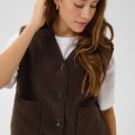 Kaffe - KAgunilla Teddy Waistcoat - Potting Soil