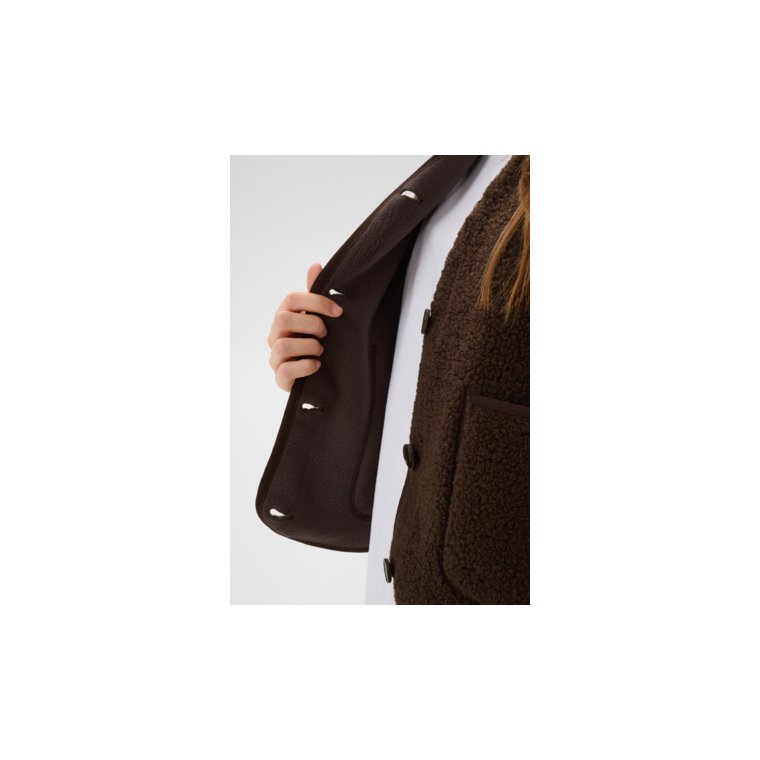 Kaffe - KAgunilla Teddy Waistcoat - Potting Soil