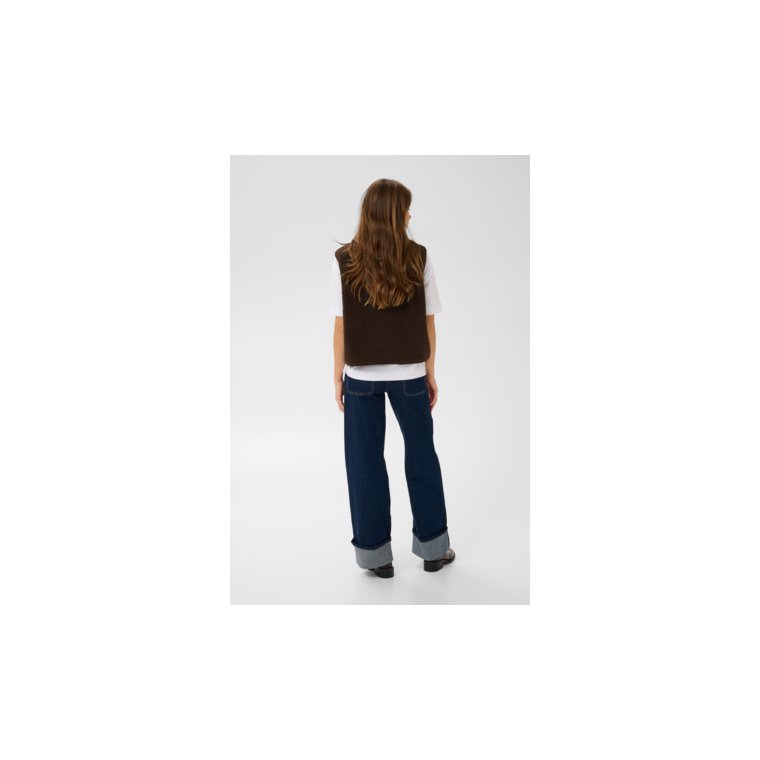 Kaffe - KAgunilla Teddy Waistcoat - Potting Soil