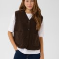 Kaffe - KAgunilla Teddy Waistcoat - Potting Soil
