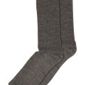Mp Denmark - Fine wool rib socks - Dark Brown