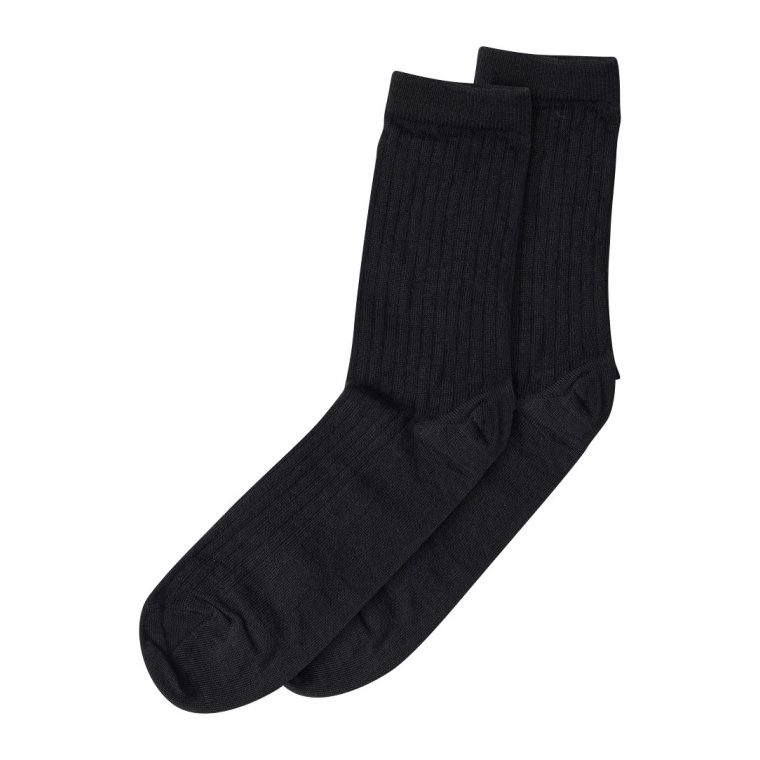 Mp Denmark - Wool rib socks - Black