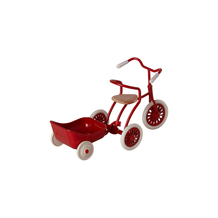 MAILEG - Vogn til cykel, Mus, Rd