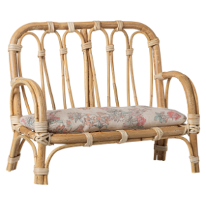 MAILEG - Rattan sofa, Stor - Natur
