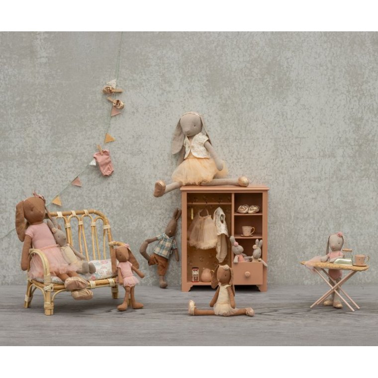 MAILEG - Rattan sofa, Stor - Natur