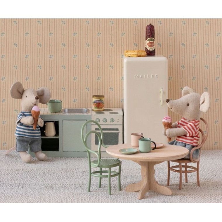 Maileg - K�leskab, Mus - R�hvid