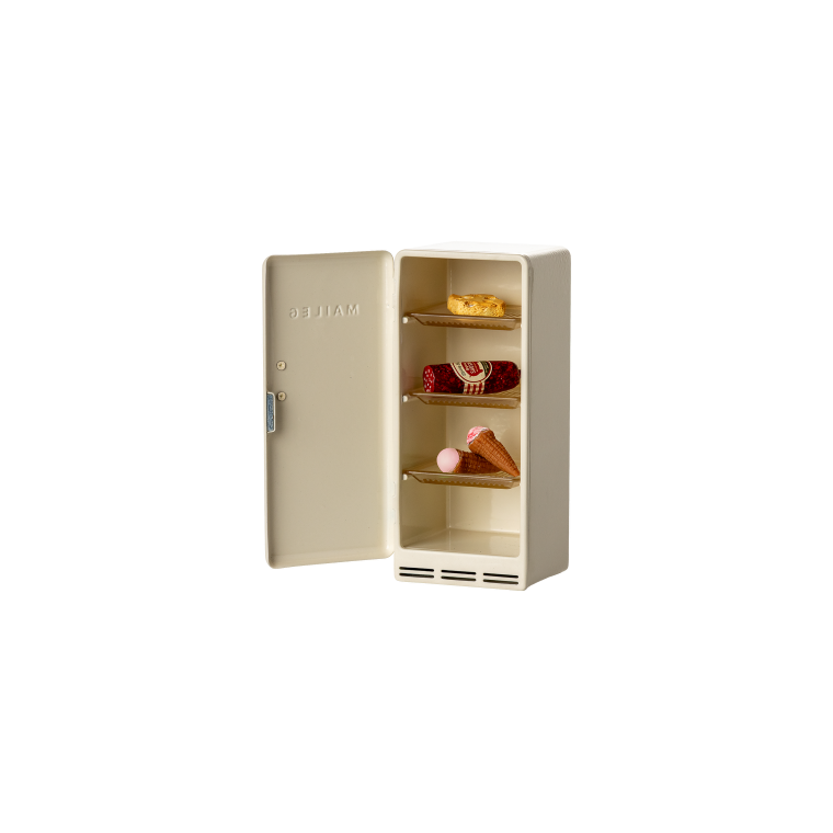 Maileg - K�leskab, Mus - R�hvid