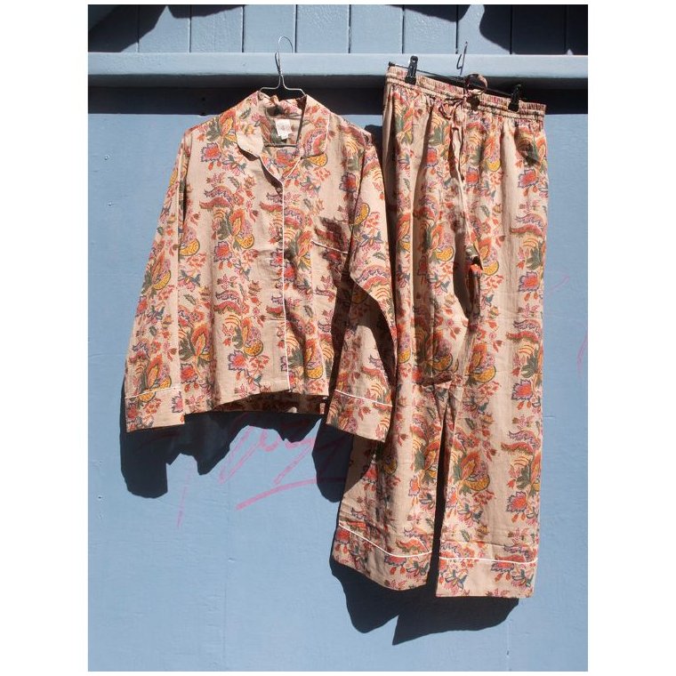 Craft Sisters - Classic Pyjamas Blockprint - Khaki