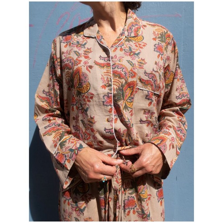 Craft Sisters - Classic Pyjamas Blockprint - Khaki