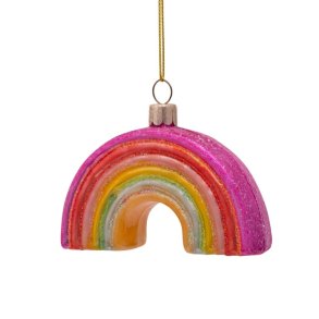Vondels - Julekugle i glas - Multifarvet Regnbue