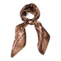 Mp Denmark - Love small silk scarf - Cocoa