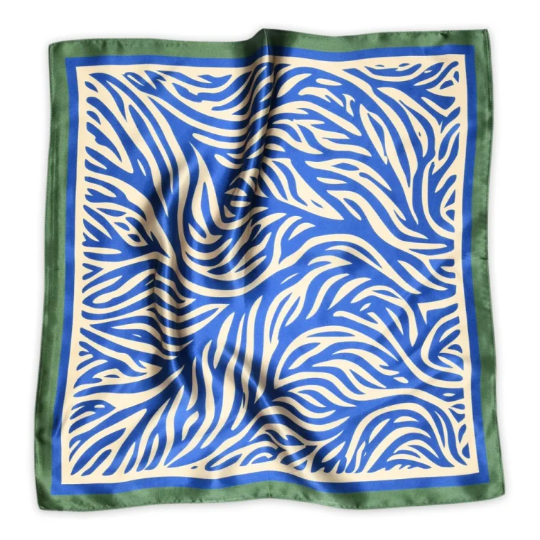 Mp Denmark - Ziva small silk scarf - True Blue