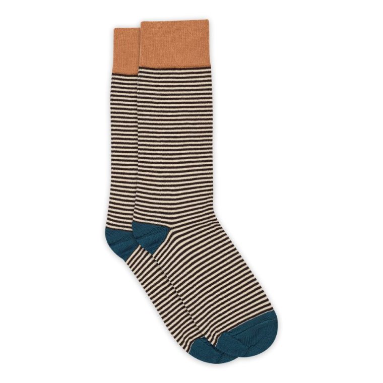 Mp Denmark - Gerda long socks - Dark Brown