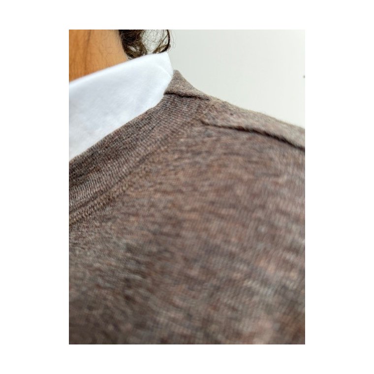  By Basics - 4068 sweather w/small turtleneck l/s - earth melange