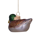 Vondels - Julekugle - glas - Brown/green duck