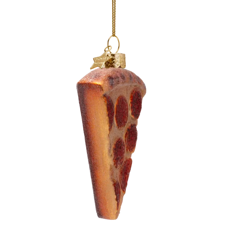 Vondels - Julekugle - glas - Pizza slice