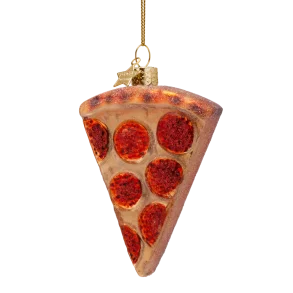 Vondels - Julekugle - glas - Pizza slice