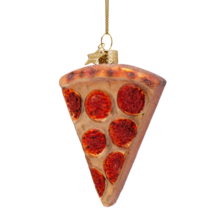 Vondels - Julekugle - glas - Pizza slice