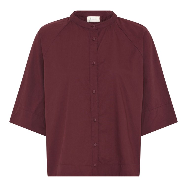 FRAU - Abu Dhabi skjorte - Red Mahogany