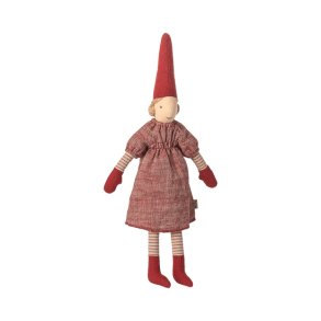 MAILEG - Nisse, str. 2 - Pige - Rd kjole	