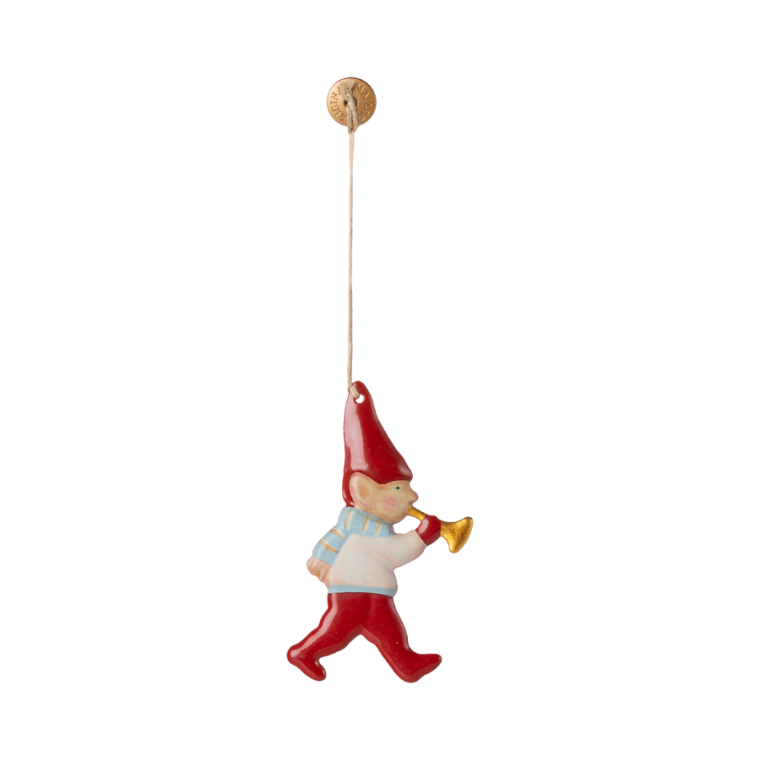 Maileg - Metal ornament, Nisse - Sukkerstok