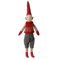 MAILEG - Pixy, Str. 1 - Dreng - R�d knitted vest