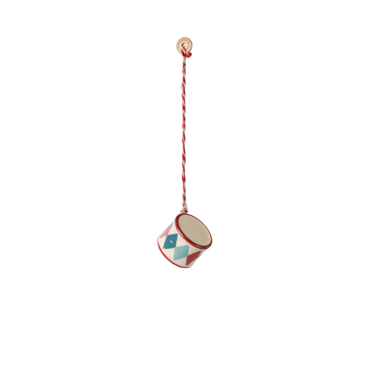 MAILEG - Gave�ske med metaloph�ng - Peters Jul - R�d/Bl�