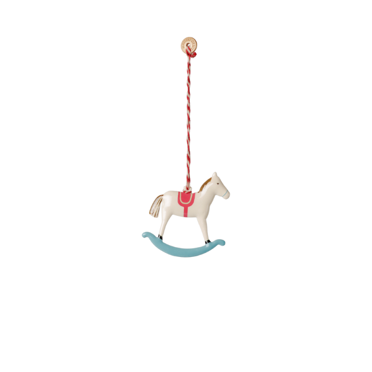 MAILEG - Gave�ske med metaloph�ng - Peters Jul - R�d/Bl�