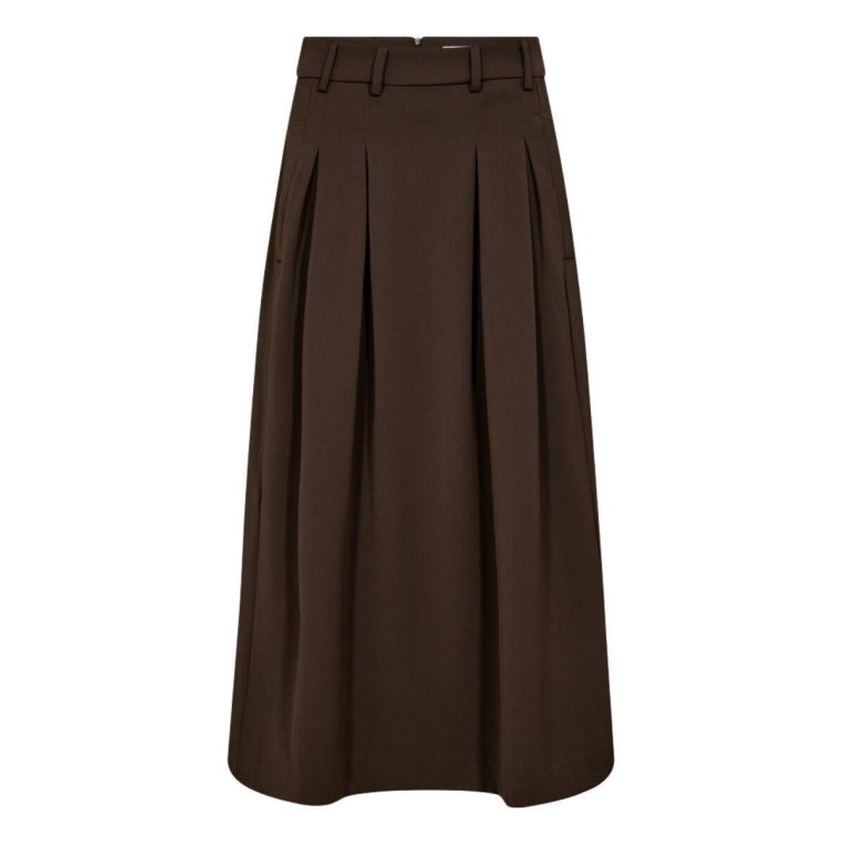 Co`couture - 34178 AnyaCC Pleat Skirt - Mocca
