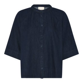 FRAU - Abu Dhabi denim skjorte - Dark Blue Denim