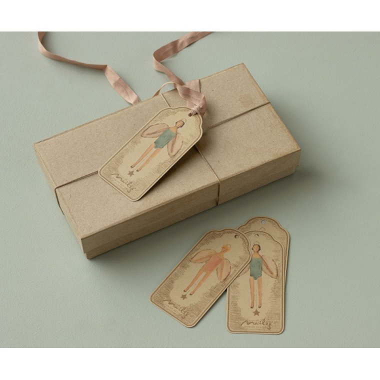 MAILEG - Gavemrker, Engel 12 stk.	