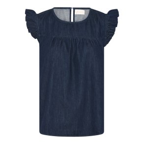 FRAU - Stockholm denim top - Dark Blue Denim