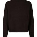 Neo Noir - Paulina Knit Blouse - Dark brown